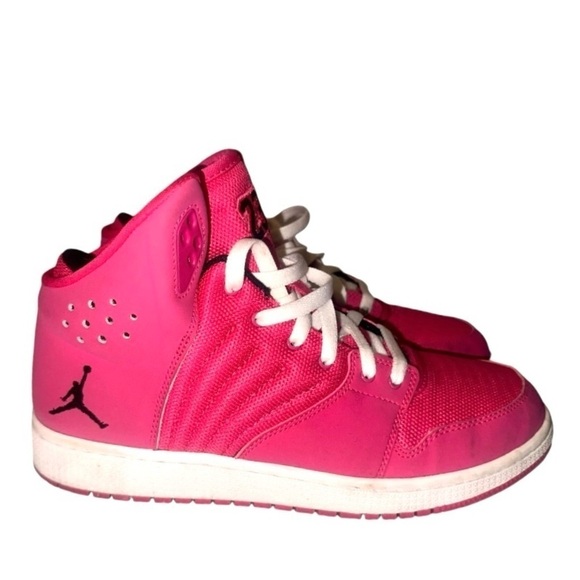 ‼️CLEARANCE ‼️ Jordan 1 Flight 4 GG in Vivid Pink/Black-white - Picture 7 of 12